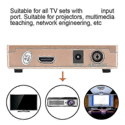 RF σε HDMI Δέκτης με Αυτόματο Κλείσιμο, 251 Κανάλια Memory, ABS για Παλιά TV Projector 2