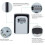 Weatherproof Password Key Box for Outside, 4-Digit Code Aluminium Alloy Key Safe with Mounting Hardware 2