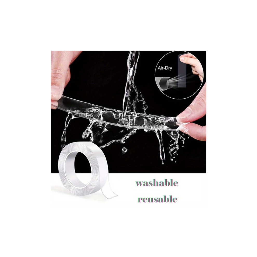 Double-Sided Tape For Kitchen Bathroom, Transparent Strong Hold, No Residue Removable, 2Cm Width 6901508505551