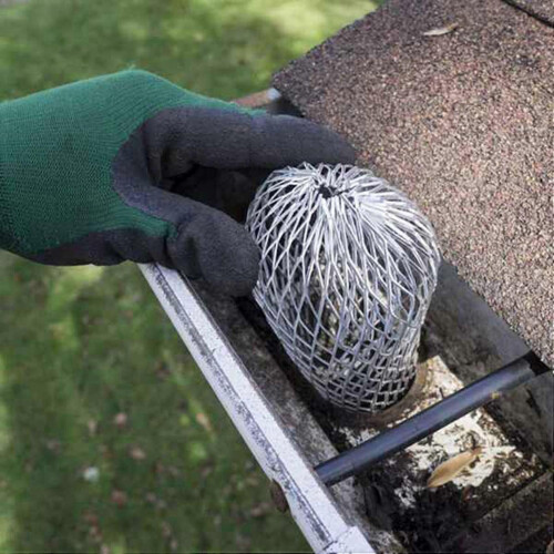 Downspout Filter Aluminium Tool-Free Adjustable Installation 12 Pack for Gutter Guard Secure Fit Clog Prevention 1