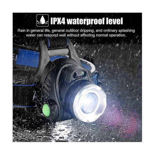 USB-C Rechargeable LED Headlamp with Hand Wave Sensor Control and Adjustable Beam for Hands-Free Lighting 1