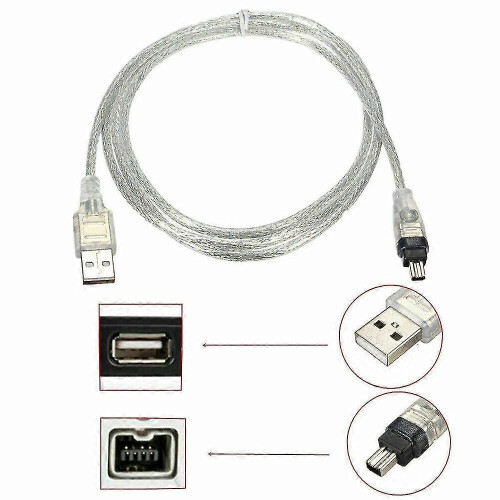 Καλώδιο IEEE 1394 1.5 μέτρα συμβατό με Mini DV Camcorder για Μεταφορά Βίντεο 1