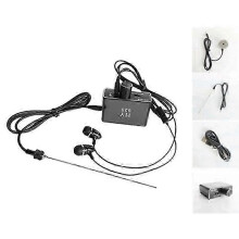High Sensitivity Wall Microphone for Leak Detection on Wood, Metal Glass, Amplifies Vibrations, Black Metal Device with Probes
