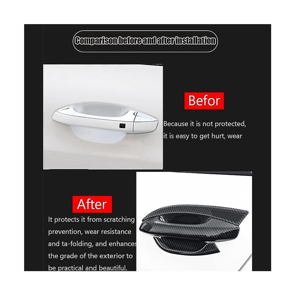Protective Door Handle Covers Compatible With Kia K5 Dl3, With Smart Entry Holes, Styling Set 6901508434318