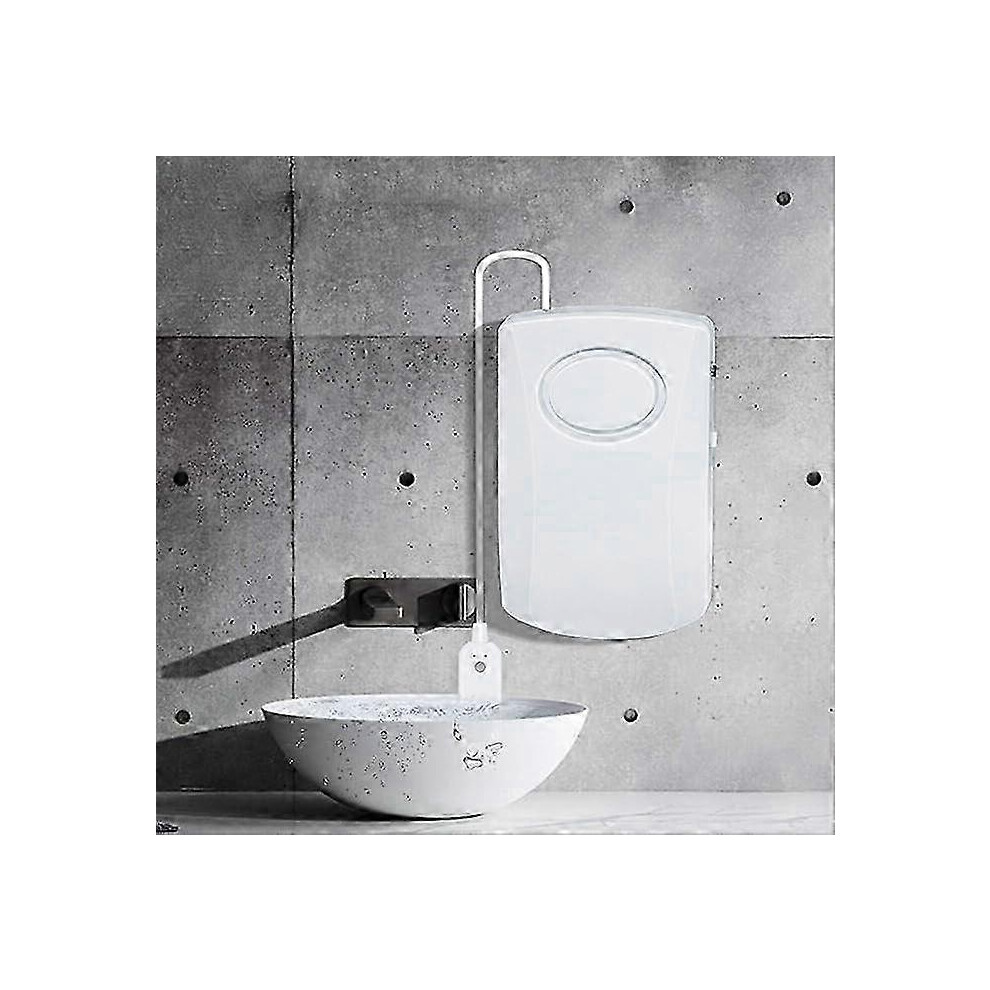 Water Leak Detector With 130Db Audible Alarm, Battery Operated For Leak Flood Prevention In Home 6901508588578