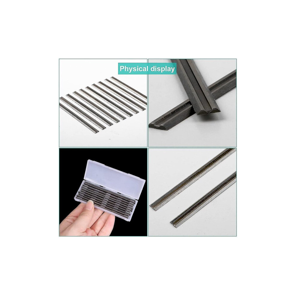 Planer Blades 82X5.5x1.1mm, High-Speed Steel Blades 10 Pack, Durable Sharp For Woodworking 6901508554115