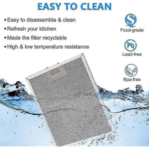 Range Hood Filter Precise 320x260mm Size, Compatible with Most Common Models, 5-Layer Aluminium Mesh Replacement Set 2