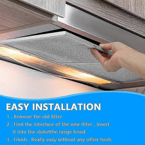 Range Hood Filter Precise 320x260mm Size, Compatible with Most Common Models, 5-Layer Aluminium Mesh Replacement Set 1
