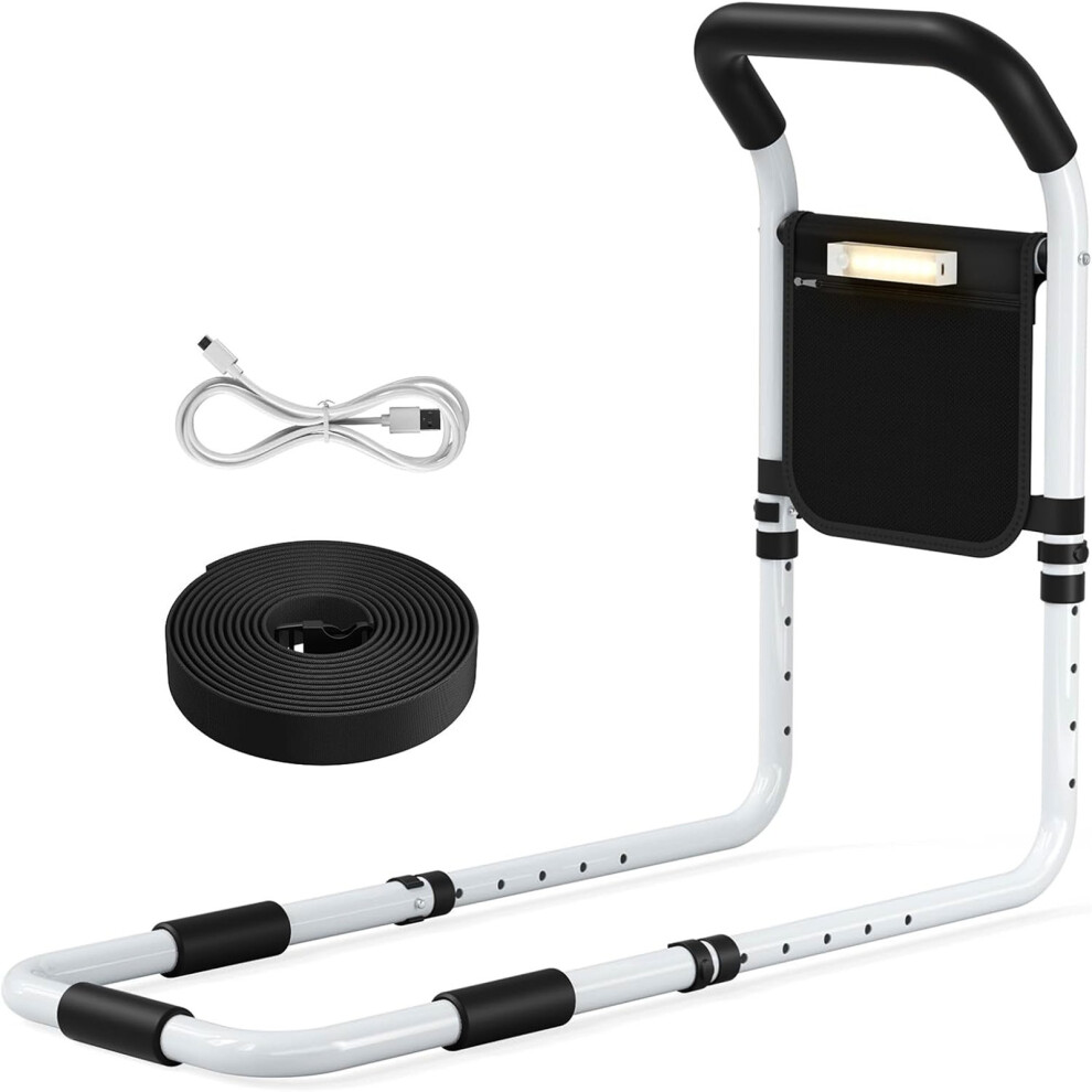 Gr8 Home Bed Rail For Elderly Adjustable With Led Light