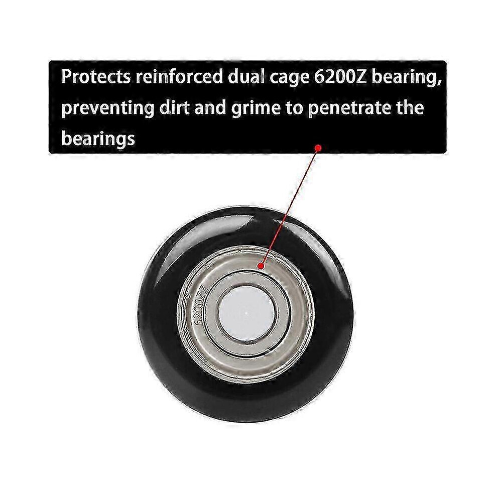 Quiet Durable Garage Door Rollers, 2 Inch Nylon Rollers With Sealed Bearings For Smooth Operation, 12 Pack 6901508600508