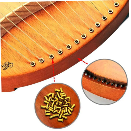 Professional Lyre Harp Tuning Pegs with Wrench for Precise Control and Durable Performance 2