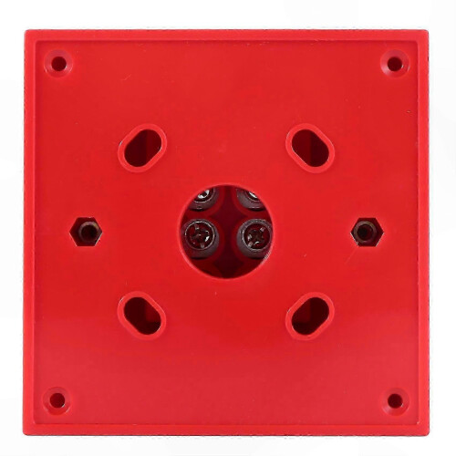 Resettable Fire Alarm Pull Station for Fire Alarm Systems with Key Screws, Red ABS Fireproof Plastic, 12V DC/AC 2