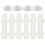 Recinto da Giardino Plastica Bianco, 2 Pannelli con Base Stabilizzante per Esterni 2