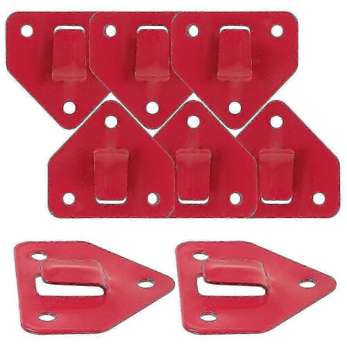 Wall Mount Fire Extinguisher Holder, 8-Pack Iron Fixed Brackets, Secure Storage Hook for Home and Workshop 1