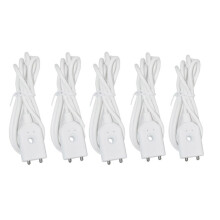 Bedrade lekdetectiesensor voor bedraad alarmsysteem, 5 stuks, 1 meter kabel, voor wastafel, toilet, wasmachine