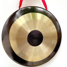 Chinese Chau Gong 40cm Handcrafted Bronze with Mallet for Feng Shui Meditation and Sound Healing