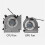 Set di ventole di raffreddamento per CPU e GPU compatibile con MSI GF63 GF65 WF65, ricambio in plastica, include ventola per CPU e ventola per GPU. 2