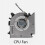 Set di ventole di raffreddamento per CPU e GPU compatibile con MSI GF63 GF65 WF65, ricambio in plastica, include ventola per CPU e ventola per GPU. 3