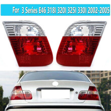Fanale posteriore sinistro per auto, rosso/bianco, compatibile con BMW Serie 3 E46, lampadina non inclusa.