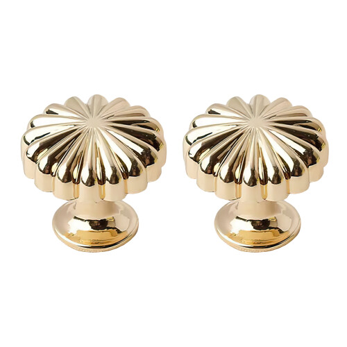 (K gold, 2pcs) Decorative Cabinet Knobs for Kitchen & Living Room 2
