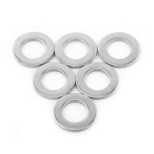Anel de Arruela Plana Aço Inoxidável 304 M12x24mmx2.5mm para Espalhamento de Carga