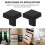 Antibacterial Brass Handles, Solid Brass Square Cabinet Knobs 25mm, Rustproof Drawer Pulls 10 Pack for Modern Kitchen and Bathroom 4