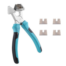 Couteau à joint V professionnel avec ressort pour coupe précise à 90 des joints de porte et fenêtre, lame acier allié, longueur 180mm