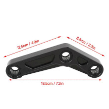 Bieleta de descenso de suspensión trasera compatible con Yamaha MT-07 (2014-2024), aleación de metal negro para un mejor control y manejo.