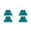 4Pcs Heavy Duty Reflective Roadside Markers ABS Material for Highways 1