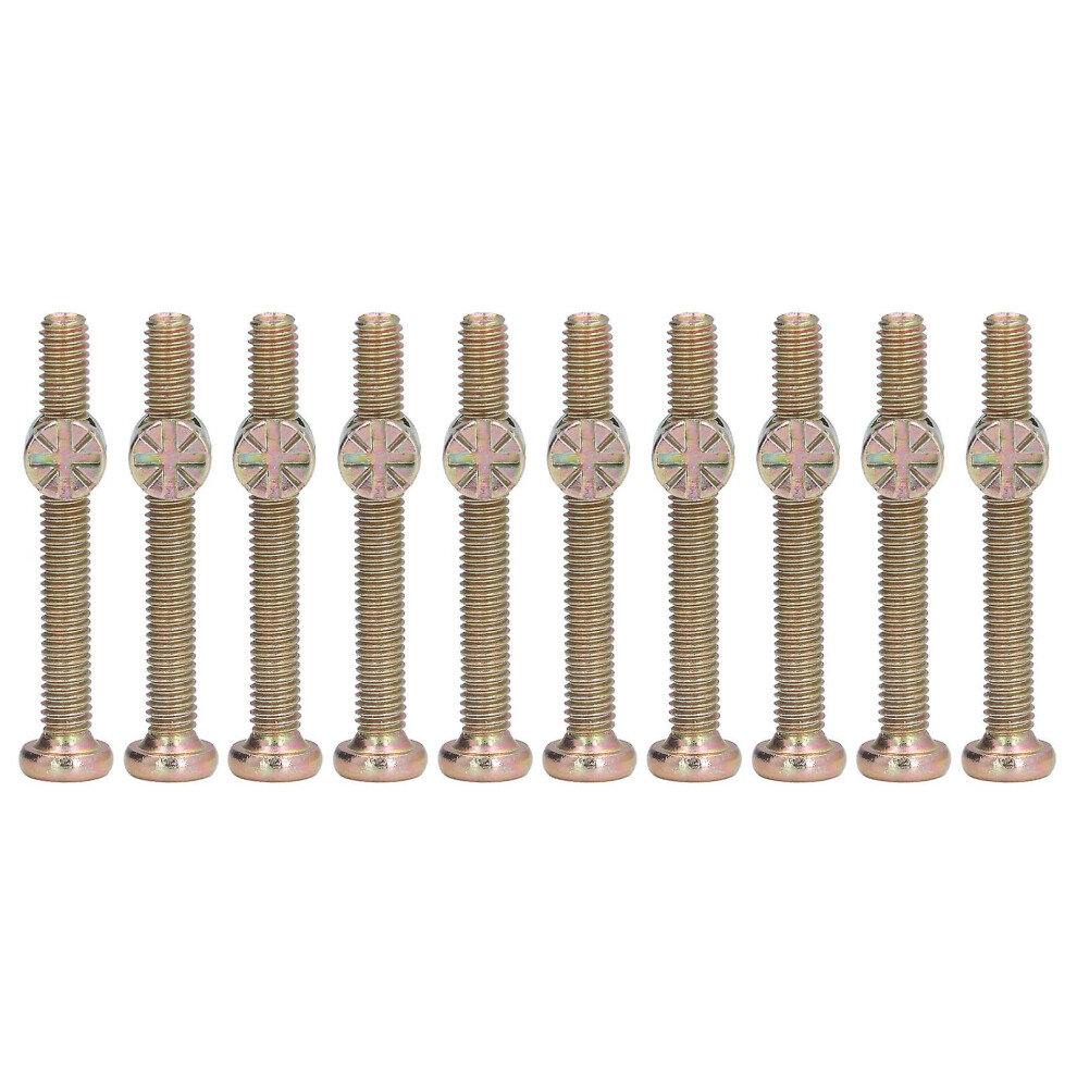 M6x40mm Stainless Steel Screw 10 Sets Galvanised For Furniture Assembly And Baby Crib Repair 6901508606296