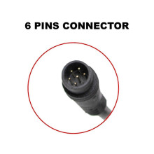 Acceleratore a 6 pin con schede NFC, compatibile con i modelli VSETT ZERO 8, 9 e 10, multivoltaggio da 24V a 60V, kit in plastica nera.