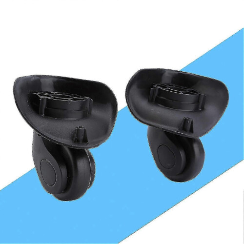 Suitcase Replacement Wheels 2-Pack with Double Roller Bearings, Black PVC Universal Wheels for Easy Installation