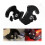 Black Rotating Motorcycle Latch Kit compatible with Harley Touring Models, Removable Mounting Hardware 4