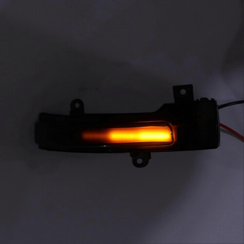 Φλας πλευρικού καθρέφτη συμβατό με Mitsubishi Lancer - Dynamic Effect Amber Smoke Lens 2