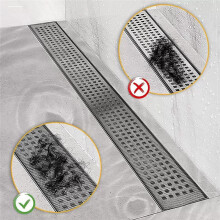 2Pcs Cutable Shower Drain Collector, Disposable Shower Drain Sticker, Easy to Paste, Suitable for Bathroom, Bathtub