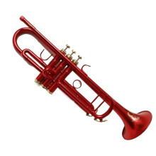B Flat Brass Trumpet with Case, Warm Tone, Smooth Valve, Durable Silver Lacquer for Beginners