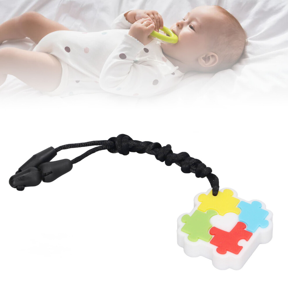 Food Grade Silicone Chew Necklace for Baby Teething, Pain Relief