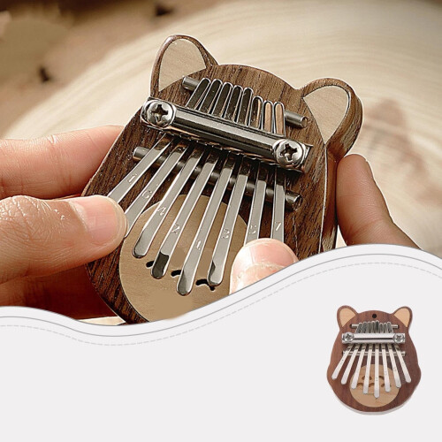 Kalimba Mini Maple Thumb Piano for Beginners with Expanded Tonal Range and Compact Design 1