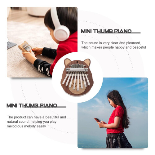 Kalimba Mini Maple Thumb Piano for Beginners with Expanded Tonal Range and Compact Design 2