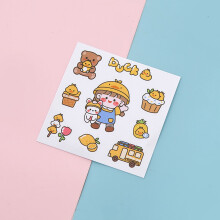 (2) Kawaii Girl Stickers - Tear-Resistant, Exquisite