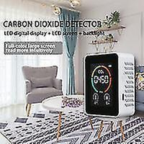 Ανιχνευτής CO2 για Εσωτερικούς Χώρους με Οθόνη, Θερμοκρασία & Υγρασία 2
