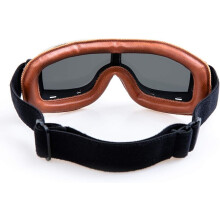Gafas de moto resistentes al viento, diseño plegable con correa ajustable, lentes antivaho y resistentes a los arañazos, compatibles con casco.