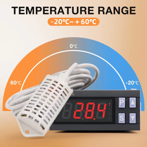 7801A Incubation Temperature and Humidity Controller Digital Thermostat Moisture Control Temp Sensor Control Incubator 2