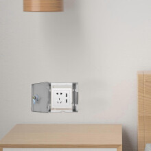 Boîtier de Prise Antivol Acier Inoxydable pour Interrupteur 86 Type, Étanche et Antipoussière pour Usage Domestique et Professionnel