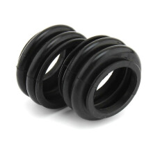 Fundas protectoras contra el polvo compatibles con BMW R1200GS R1200RT R1150R, juego de 2 fuelles de goma negra para rótulas.