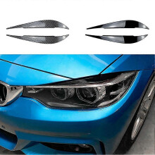 Strisce decorative per fari compatibili con BMW Serie 4, in ABS nero lucido antigraffio, per un look elegante e raffinato.