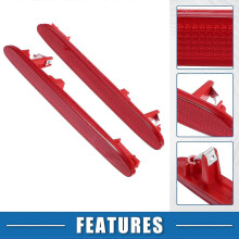 Catarifrangente per paraurti posteriore compatibile con Honda CR-V Element, ricambio per OE 33555SEA013 33505SEA013, confezione da 2