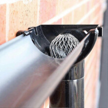 Protetor de Alumínio para Calhas 145mm x 100mm, Filtro de Folhas e Detritos para Downspout, 8 Unidades