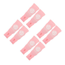 4Paires Manchettes De Poignet Rose En Nylon Extérieur Sport