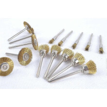 Set di Spazzole per Multi-Utensili, 45 Pezzi con Spazzole Acciaio, Ottone e Nylon